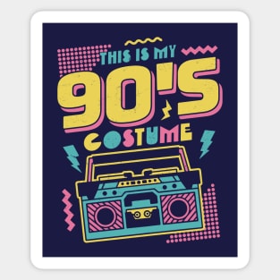 This is My 90s Costume Halloween Nineties Costume Retro Sticker